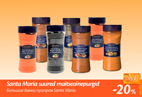 Santa Maria suured maitseainepurgid  -20%
