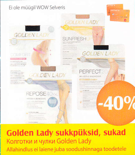 Golden Lady sukkpüksid, sukad  -40%