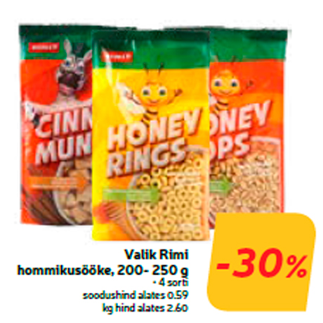 Valik Rimi hommikusööke, 200- 250 g  -30%