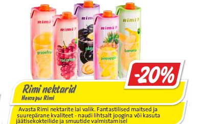 Нектары Rimi  -20%
