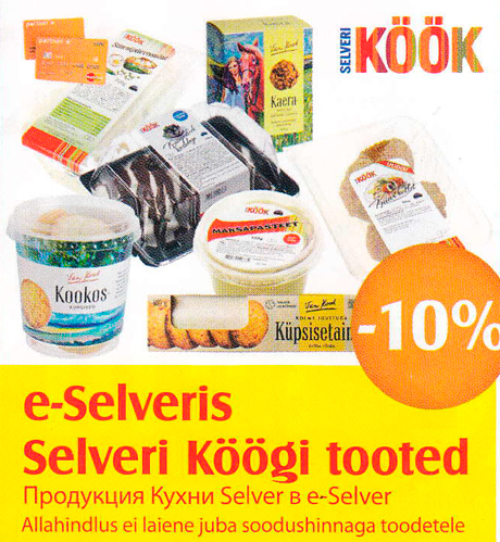 e-Selveris Selveri Köögi tooted  -10%