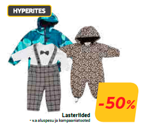 Lasteriided  -50%
