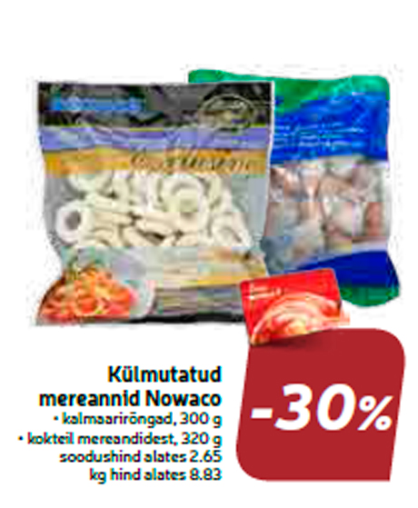 Замороженные морепродукты Nowaco  -30%