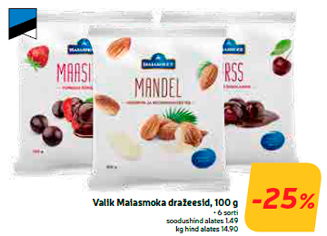 Valik Maiasmoka dražeesid, 100 g  -25%
