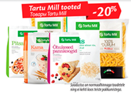Tartu Mill tooted  -20%