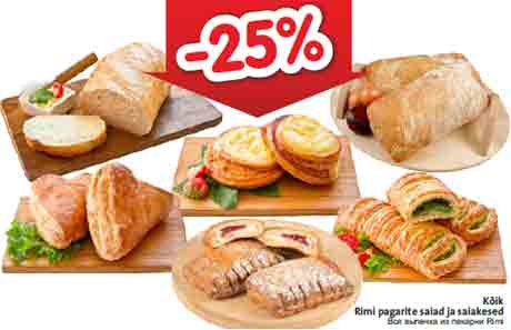 Вся выпечка из пекарни Rimi -25%
