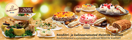 Кондитерские и кулинарные изделия Meistrite kvaliteet  -20%