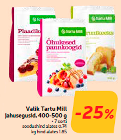 Выбор мучных смесей  Tartu Mill, 400-500 г  -25%
