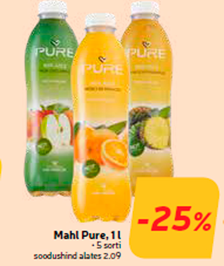 Сок Pure, 1 л  -25%
