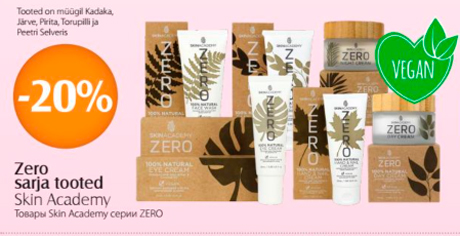 Zero sarja tooted Skin Academy  -20%