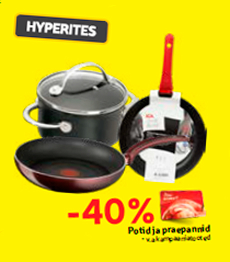 Кастрюли и сковороды -40%
