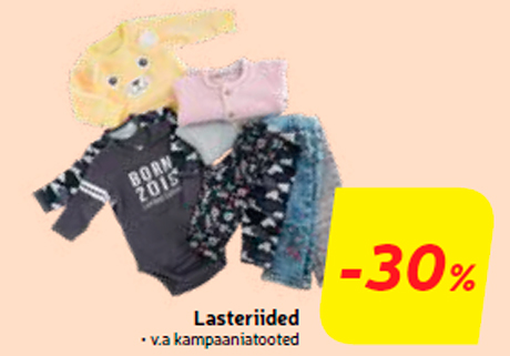 Lasteriided -30%
