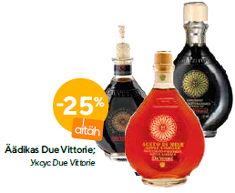 Äädikas Due Vittorie -25%