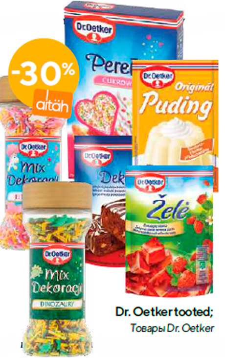 Dr. Oetker tooted  -30%