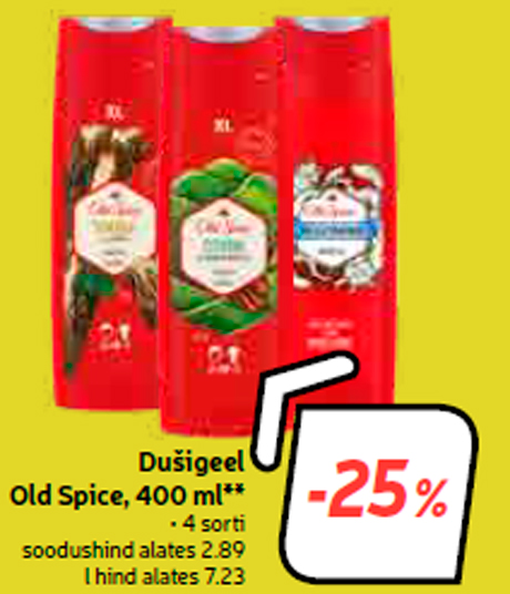 Dušigeel Old Spice, 400 ml**  -25%
