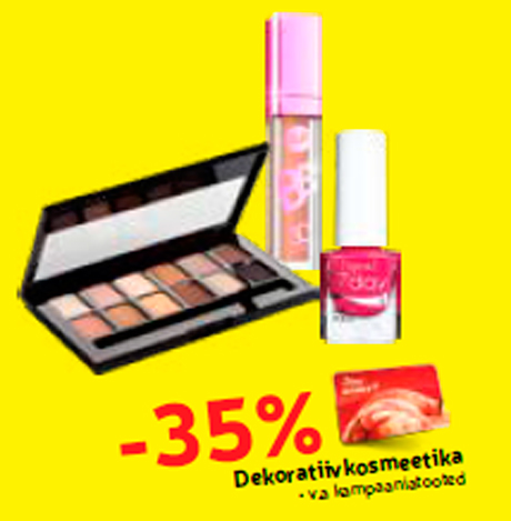 Dekoratiivkosmeetika -35%