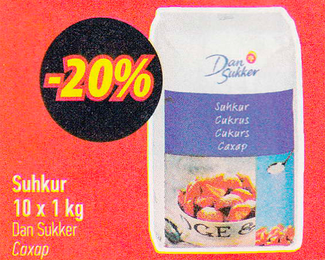 Suhkur  -20%