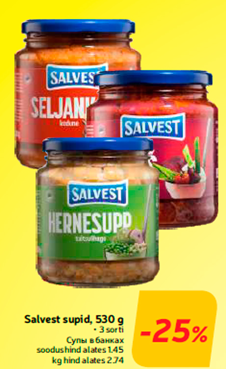 Salvest supid, 530 g  -25%