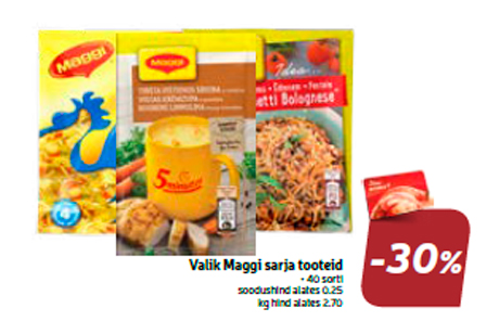 Выбор продуктов серии Maggi  -40%
