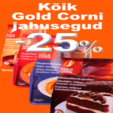 Сухие смеси Gold Corni -25%
