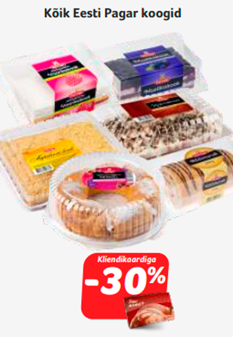 Все торты Eesti Pagar -30%