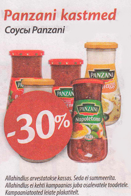 Panzani kastmed  -30%