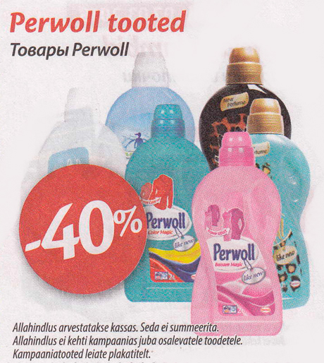 Perwoll tooted  -40%