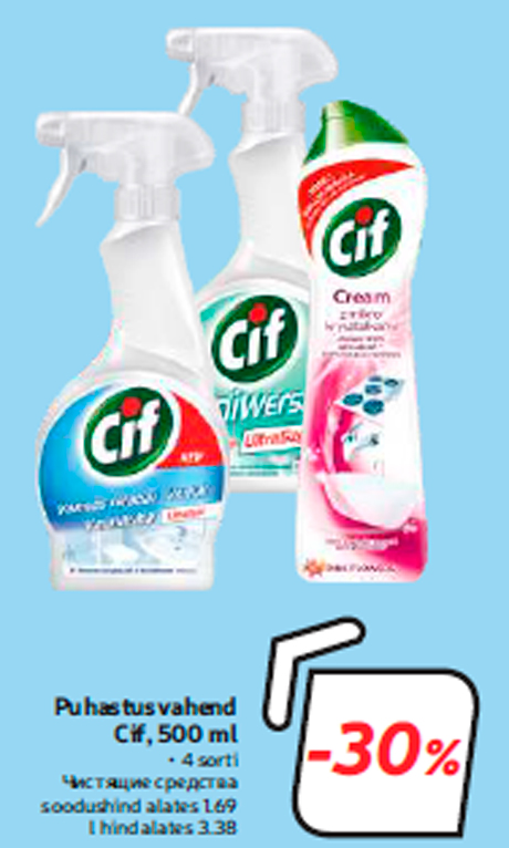Puhastusvahend Cif, 500 ml  -30%