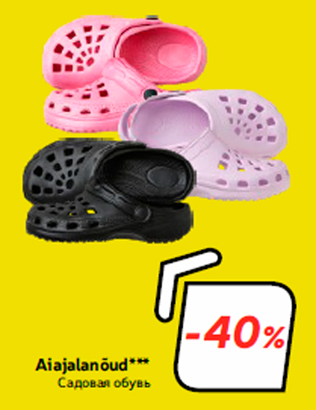 Садовая обувь  -40%
