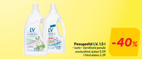 Pesugeelid LV, 1,5 l  -40%
