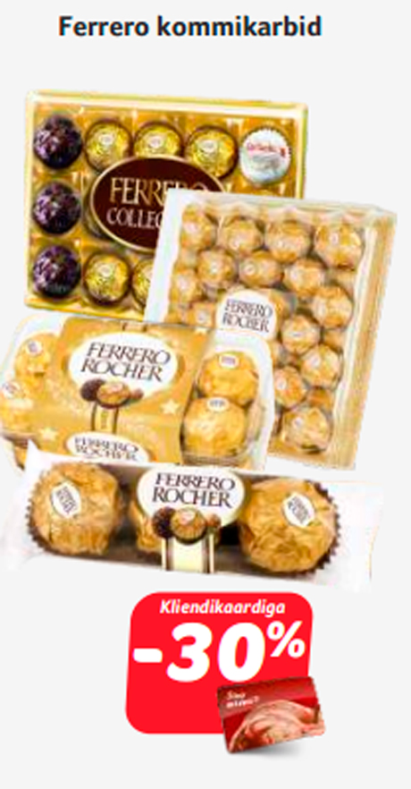 Ferrero kommikarbid  -30%