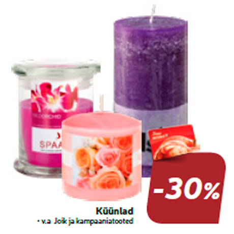 Свечи  -30%