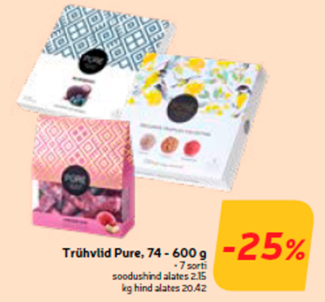 Трюфели Pure, 74 - 600 г -25%