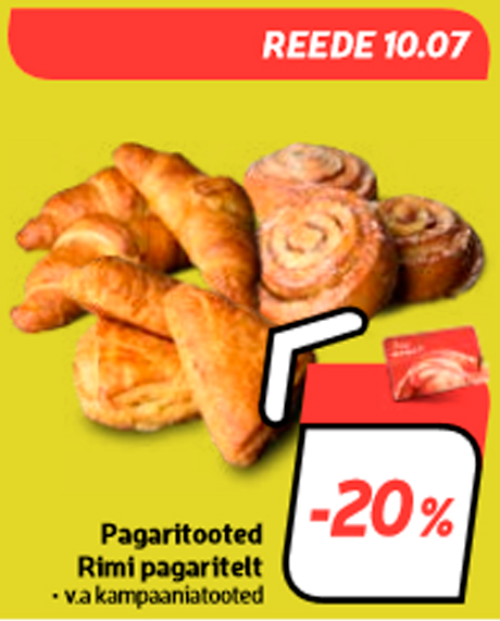 Pagaritooted Rimi pagaritelt  -20%