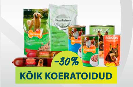 Все товары для собак -30%