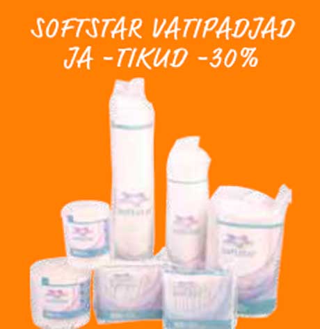 Ватные диски и палочки Softstar -30%