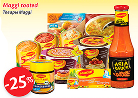 Maggi tooted  -25%