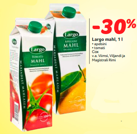 Largo mahl, 1 l -30%