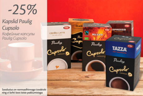 Kapslid Paulig Cupsolo  -25%