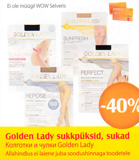 Golden Lady sukkpüksid, sukad  -40%