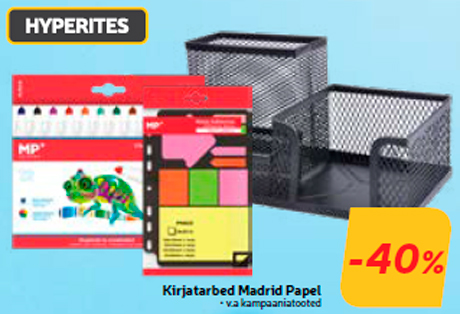 Канцтовары Madrid Papel -40%