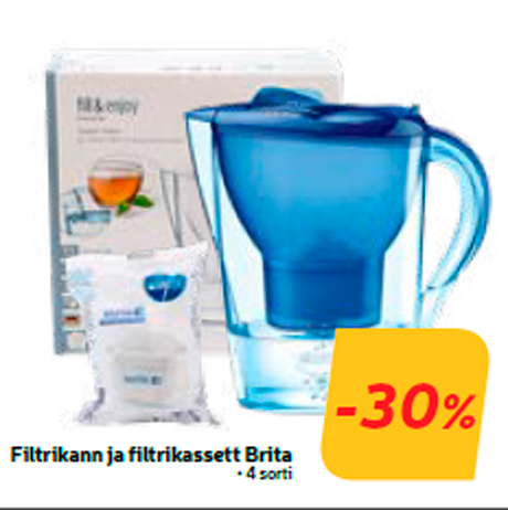 Фильтр-кувшин и фильтр-картридж Brita  -30%
