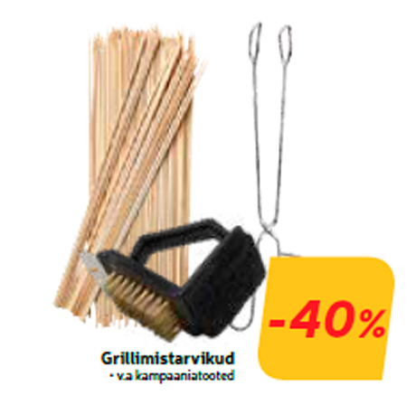 Grillimistarvikud  -40%
