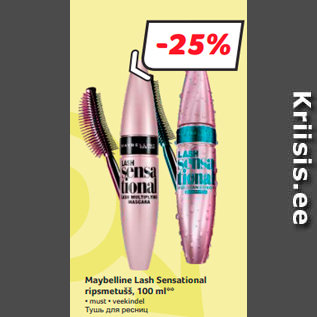 Maybelline Lash Sensational ripsmetušš, 100 ml** -25%
