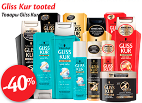 Gliss Kur tooted  -40%