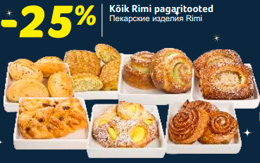 Kõik Rimi pagaritooted -25%