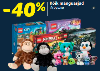 Kõik mänguasjad -40%