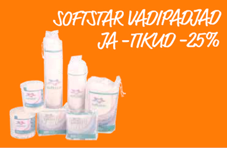 Softstar vatipadjad ja -tikud  -25%