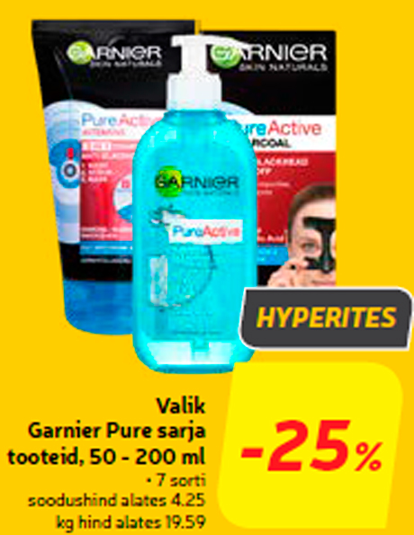 Выбор продуктов Garnier Pure Series , 50 - 200 мл  -25%


