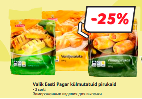 Valik Eesti Pagar külmutatuid pirukaid  -25%